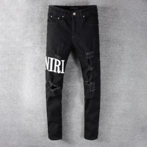 Casual Streetwear Black Slim Fit Jeans Men Autumn Masculina Letter Jeans Pants Trendy Dance Club Skinny S Toursers