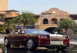 124 Rollsroyce Phantom Alloy Car Model Diecasts Toy Vehicles Metal Toy Car Model Simulation Sound Light Collection Kids Gift 24154393