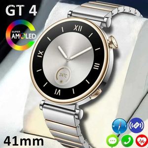 Smart klockor för Huawei Watch GT4 Smart Watch Women 41mm 1.3 AMOLED NFC Compass Clock Bluetooth Ring IP68 Waterproof Ladies Smartwatch 2024 YQ240125