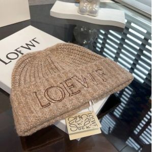 豪華なカシミアニット帽子デザイナーLoewf Beanie Cap Men's Winter Castary Wool Warm Hat