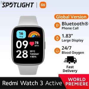 Smart Watches Fast Delivery Watch 3 ActiveGlobal Version Smartwatch Blood Oxygen Monitor 1.83'' LCD Screen 12 Days Battery Life YQ240125