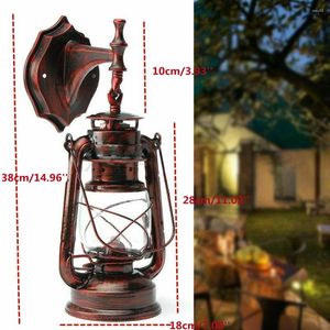 Lampy ścienne Retro Antique Vintage Industrial Lantern uchwyt Latarka Sconce Light