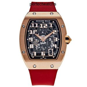 Mechanical Watch RM Wrist Watch Richardmiille Wristwatch Extra Flat Rose Gold RM67-01 V4