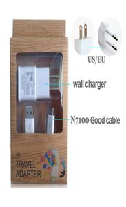 Kits 2 em 1 de carregador de parede 1A com cabo micro USB e adaptador de alimentação para S3 S4 S6 i9500 i9300 Note2 N71001682912