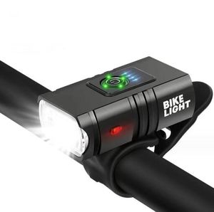 Leistungsstarkes Fahrradlicht T6 LED Front USB wiederaufladbar MTB Mountainbike Lampe 1000LM Fahrradscheinwerfer Taschenlampe Radfahren Roller Fahrradzubehör