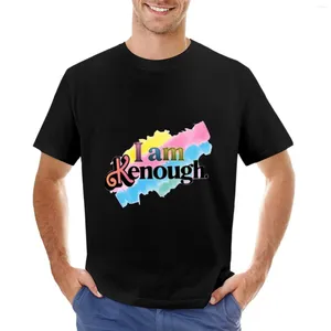 Polos masculinos I Am Kenough T-shirt Customs Projete seus próprios Funnys Tees Camiseta de manga curta Camisetas justas para homens