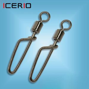 1000PCS Swing lock Snap Fishing Swivels Fishhooks Tackle Connector Accessory Size 10 To 12 240119