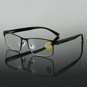 Солнцезащитные очки мужские очки для чтения женские TR90 металлические очки для пресбиопии с защитой от синего света, компьютерные очки по рецепту, оправа