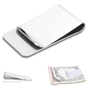 Money Clips 70x20mm Metal Money Clips Creative Bookmark Metal Rostfritt Steel Money Men Business Gift Slim Pocket Credit Card ID CLIP 240125