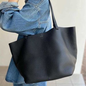 Bag Cowhide The Layer Row Shopping Tote Designer Personlig lädermassa