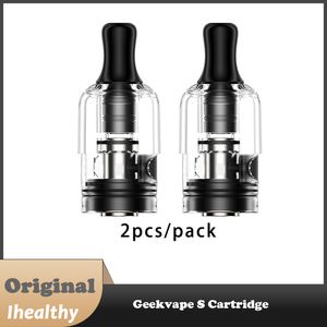 Geekvape S Cartridge 0.8ohm 1.2ohm pod 2ml capacity Fit for Wenax S3 Kit easy side filling