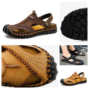 2024 Designer Summer Luxury Men's Women's Casual Sandals with Strap Slippers Leather Women's Agate Black Brown Beach Shoes