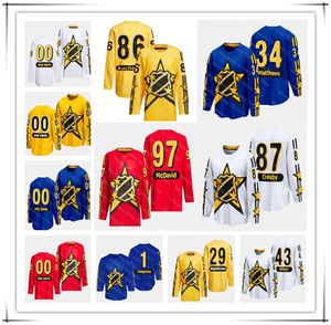 2024 All Star Hockey Jerseys Elias Pettersson Artemi Panarin Sebastian Aho Connor Bedard Travis Konecny ​​Alexander Ovechkin Mathew Barzal Philipp Grubauer Stone