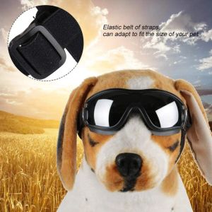 Abbigliamento Occhiali per cani regolabili per razze di taglia medio-grande Doggle Blocks Allergie per cani Vento Elegante Ottimo per Sun Park Truck Boat
