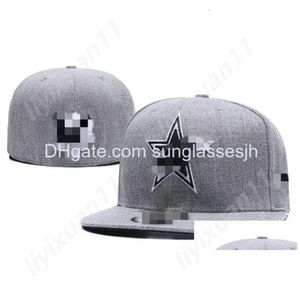 Ball Caps Wholesale Designer Hats Fitted Hat Snapbacks All Team Logo Basketball Adjustable Letter Sports Outdoor Embroidery Cotton F Dh 2318