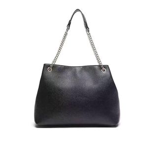 2022 vender carteira feminina totes bolsa de couro grande capacidade ombro casual tote simples sacos de alça superior preto designer bag1863