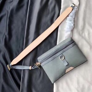 Jesienna zima torba posłańca kobiety crossbody prawdziwe skórzane płótno desginers torebki damskie torebki zewnętrzne torby torby rozmiar 26x18x4cm277U