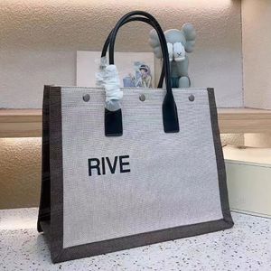 Projektant Rive Gauche Beach Luksusowa torebka torebka luksusowa moda torebki zakupowe górne liniowe duże torby