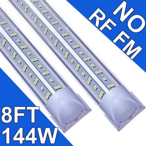 8-metrowe światła LED Lights, 8 stóp 144 W 8 'Garage Light 96' 'NO-RF RM T8 Zintegrowana rurka LED, Garaż do żarówek LED, wtyczka i gra wysoka moc wyjściowa USA Usastock