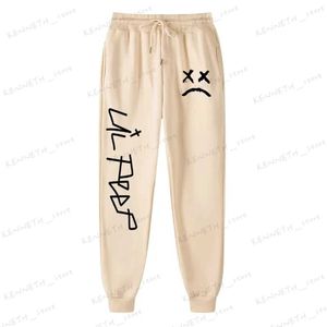 Erkek pantolon lil peep ağlama bebek yeni koşu koşu pantolon erkek yumuşak vücut geliştirme joggers eşofmanlar uzun pantolon spor eğitim pantolon t240126