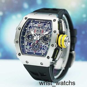 حركة مراقبة RM Wrist Watch Richardsmille Wristwatch RM11-03 Automatic Mechanical Watch RM1103 Hollow Out Swiss World RM1103 Titanium Metal Wine Chr