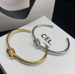 Pulseira de groting de designer simples manguito de pulseira de pulseira para mulheres pulseiras de moda moda jóias de pulseira de prata de alta qualidade amantes de casamento presentes