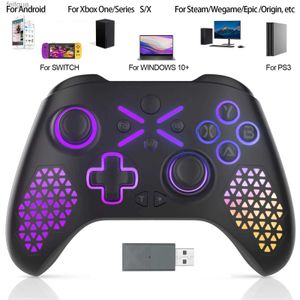 Kontrolery gier Joysticks Wireless 2.4G dla przełącznika/Xbox One/Series S/X Gamepad dla kontroli sterowania PC na Androida/Windows do gry Wegame/Steam Joystick YQ240126