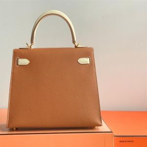 RealFine888 Women 3a Kerry Tote 25cm Epsom Leather Fashion Handväskor med damm Bag2771