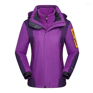 Hunting Jackets Outdoor Adults Windbreaker Fleece Coat 2pcs Hooded Warm Sports Clothing Skiing Hiking Trench Ladies Men's Chaqueta