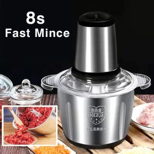 Mills Stainless Steel Electric Meat Grinder Food Processor Chopper Kitchen Hines Vegetable Chopper Slicer Hine Household Grinder