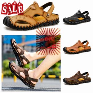 2024 Designer Summer Men's Women's Outdoor Sandals Flat Sandals Strap Slippers Leather Herringbone Slippers Women's Beach Shoes