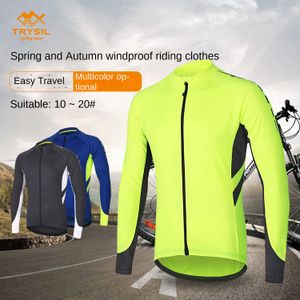 Cross-border cycling clothing for men, windproof road bike cycling tops, long-sleeved outdoor mesh breathable cycling clothing