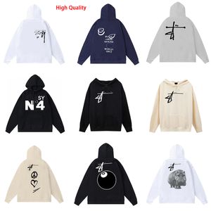 Designer Hoodie Herren und Damen bedrucktes Hoodie T-Shirt Stussiness Crewneck Jumper Paar Hochwertige Street Hip Hop Pullover Hoodies A132