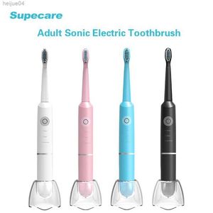 Toothbrush Supecare Sonic Electric Toothbrush for Adults With 1 Replacement Head Travel Tooth Brush Ultrasonic Vibration IPX7 Waterproof