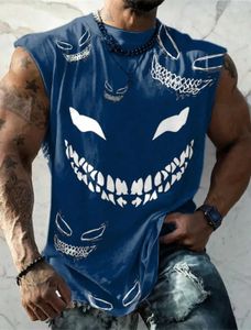 Męskie koszulki sportowe kamizelki męskie luźne letnie modne fitness dolna koszulka Retro Ogabersia okrągła szyja T-koszulka 2xs-6xl T240126