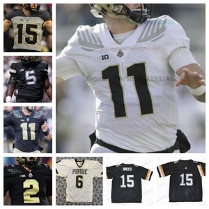 Purdue Boilermakers Camisa de futebol NCAA College Drew Brees Jack Plummer David Bell George Karlaftis Rondale Moore Zander Horvath Payne Durham