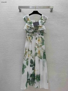 luxurious women designer clothing fashion Long skirt with slim waist and big swing high quality dress Jan 26