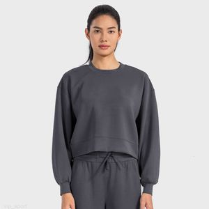Al Womens Autumn Sweatshirt Yoga Suit Jacket Women Gym Workout Coat Long Sleeve Shirt Workout Pullover DAW015セーターファッション