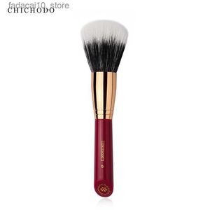 Makeup Brushes CHICHODO Luxury Makeup Brush Double Layer Powder Brush High Quality Soft Brush Made of Animal Hair- Red Rose Series 019 Q240126