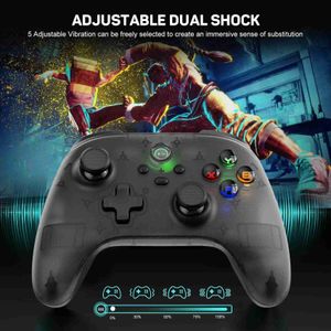 Game Controllers Joysticks LinYuvo YC06 Wireless Pro Controller Wireless Bluetooth Gamepad with Wake Up Turbo RGB Light For Switch YQ240126