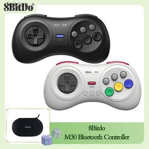 Controladores de jogo Joysticks 8Bitdo M30 Bluetooth Controller Handle para Sega Genesis Mega Drive Style para NS Switch Android Windows MacOS Steam Raspberry Pi YQ240126