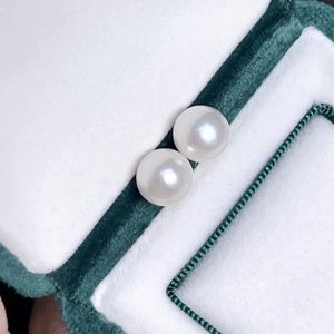 Ädelstenar Par av 1011mm Round Sea Lose Pearls Högkvalitativa vita pärlor för smycken Making DIY Pendant örhängen AAA