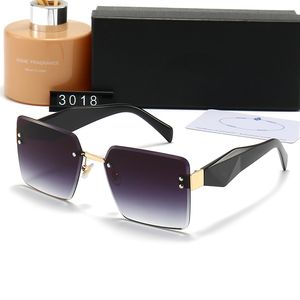 Randlose Sonnenbrille Herren Designer Shades Sonnenbrille Damenmode Sonnenbrille mit Box zum Fahren Reisen P3018