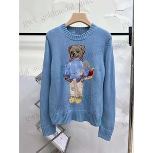 ralphs Designer ralph Sweaters Knitting Cardigan Sweaters Womens RL bear sweater Small Horse Logo Embroidery Knitwear Men Button lauren Knitting 694