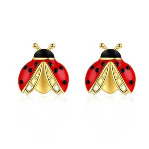 Earrings 925SterlingSilver Cute Ladybug Stud Earrings Hypoallergenic Jewelry Birthday Mothers Day Gifts for Teen Girls Daughter Women