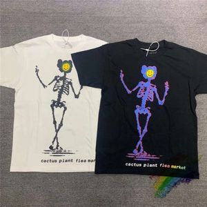 デザイナーブランドティーTシャツ最高品質ピュアコットンショートスリーブシャツシンプルな手紙印刷夏のカジュアルメンズ衣料品サボテンプラントフリーマーケットTシャツDE