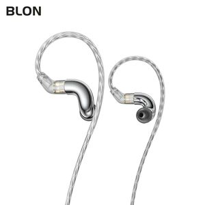 ヘッドフォンBlon Blmini In Earphone 6mmダイナミックドライバーIEM DJランニング有線ヘッドフォン