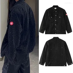 Giacche da uomo Abbigliamento di marca Cavempt Cappotto classico retrò con stelle e diamanti Design di alta qualità Casual allentato Uomo Donna Coppia