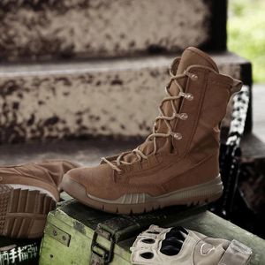 Boots Military Combat For Men Anti-Slippery Tactical Mens Good Quality Shoes Man Army Outdoor