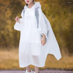 Yağmurluklar Açık Yağmur Giysisi Yeniden Kullanılabilir Yağmur Dişlisi Drawstring Hood Yağmurluk Takım Elbise Kızlar İçin Kızlar İçin Eva 6-12 Yaşındaki Çocuklar